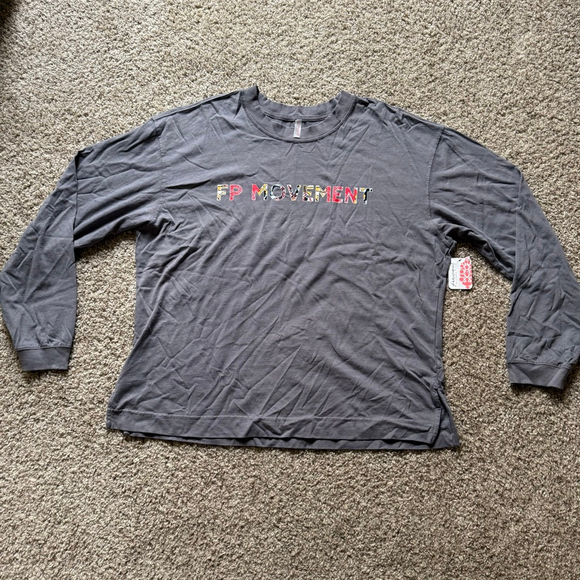 Free People Hustle Logo Layer NWT Size Small Wildflower Combo FP Movement - Picture 4 of 6